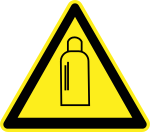 Gas Cylinders Warning Sign